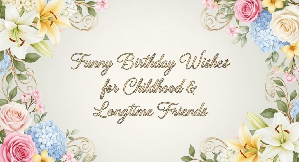 Funny Birthday Wishes for Childhood & Longtime Friends