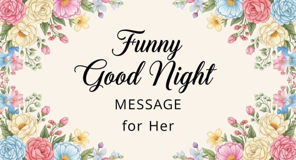 Funny Good Night Message for Her