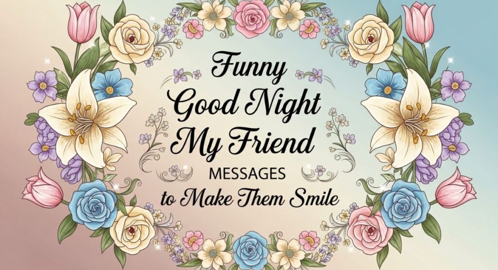 Funny Good Night My Friend Messages to Make Them Smile