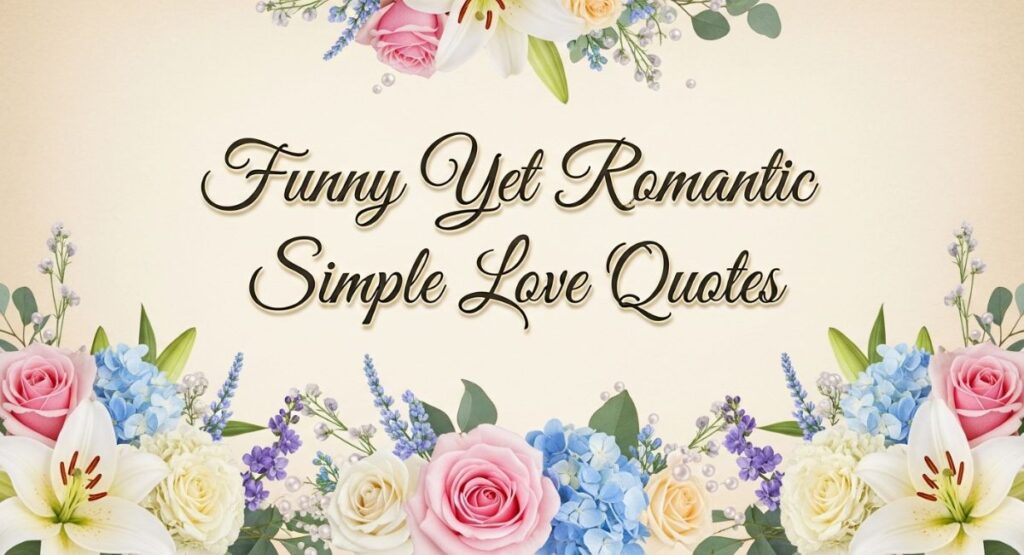 Funny Yet Romantic Simple Love Quotes