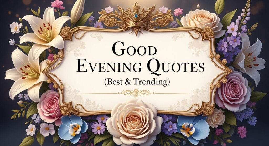 Good Evening Quotes (Best & Trending)