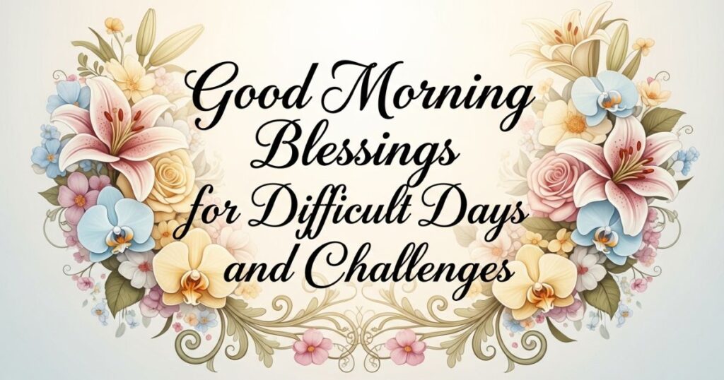 Good Morning Blessings for Difficult Days and Challenges