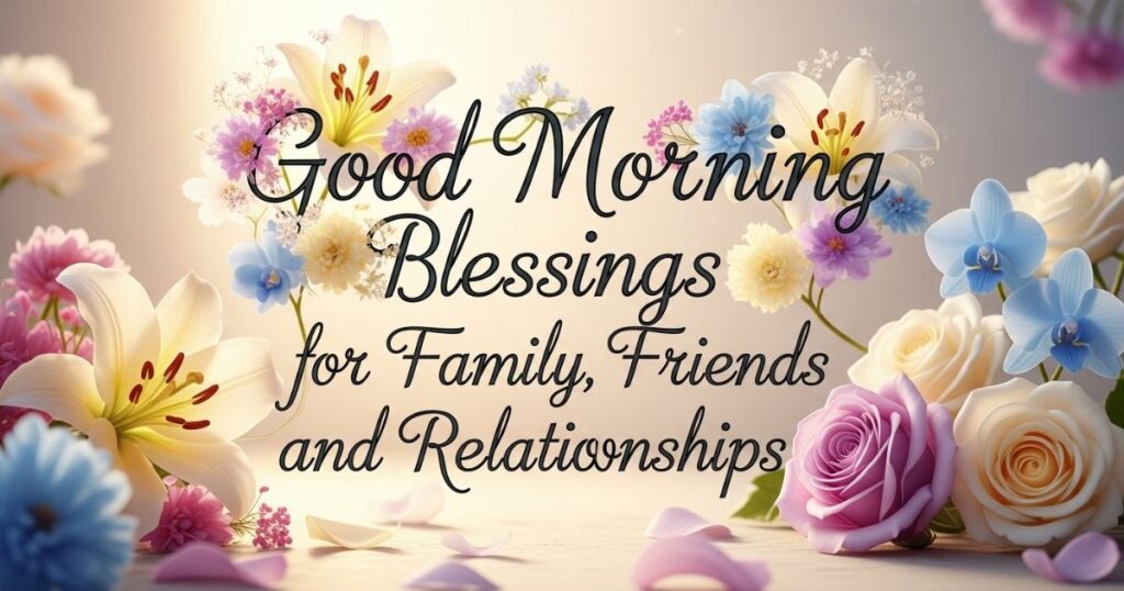 Good Morning Blessings for Family, Friends, and Relationships