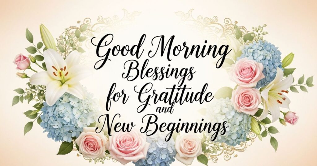 Good Morning Blessings for Gratitude and New Beginnings