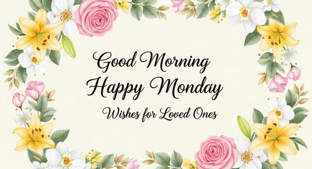 Good Morning Happy Monday Wishes for Loved Ones