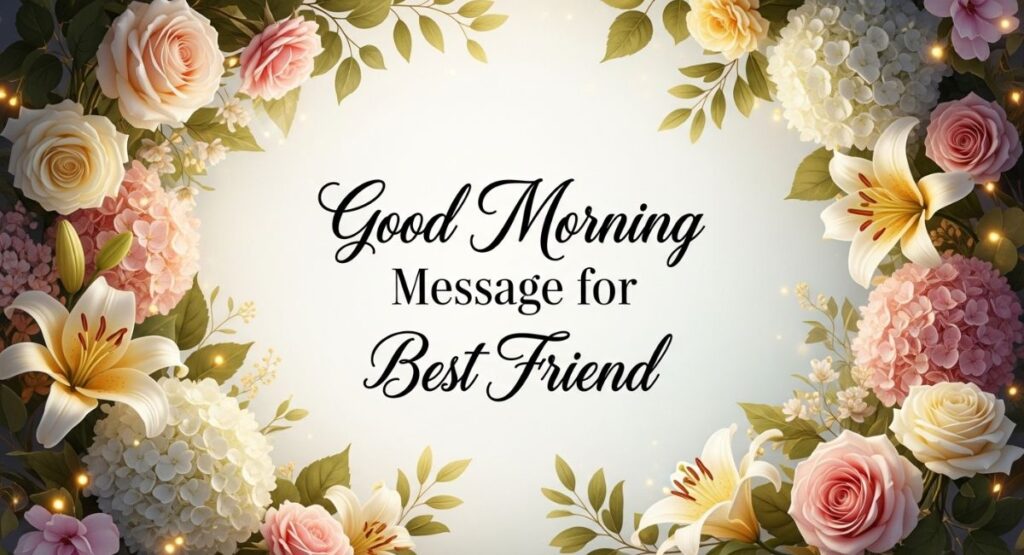 Good Morning Message for Best Friend