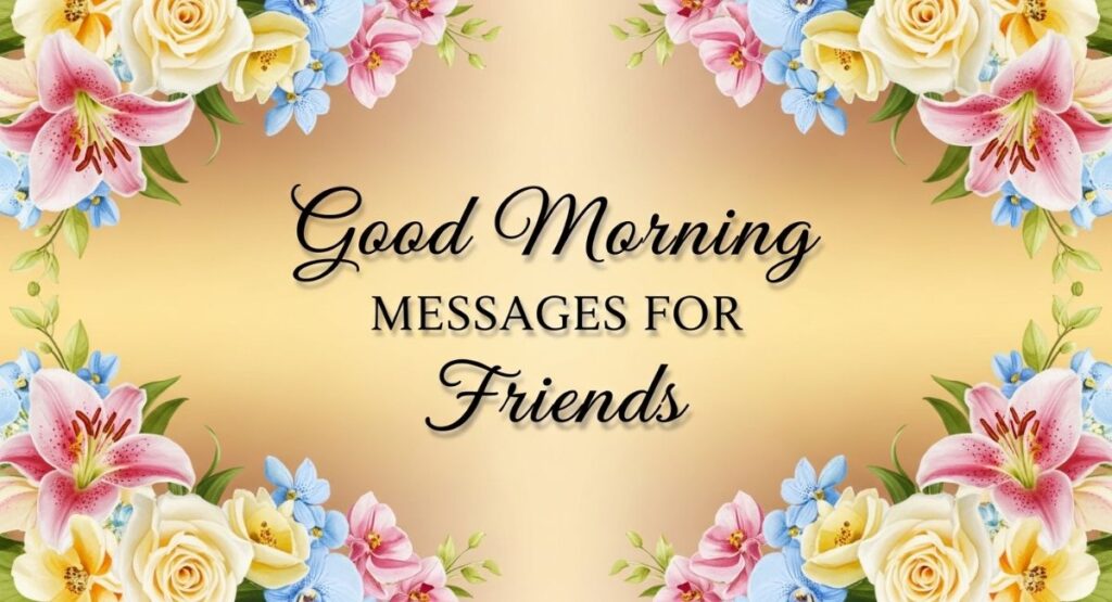 Good Morning Messages for Friends