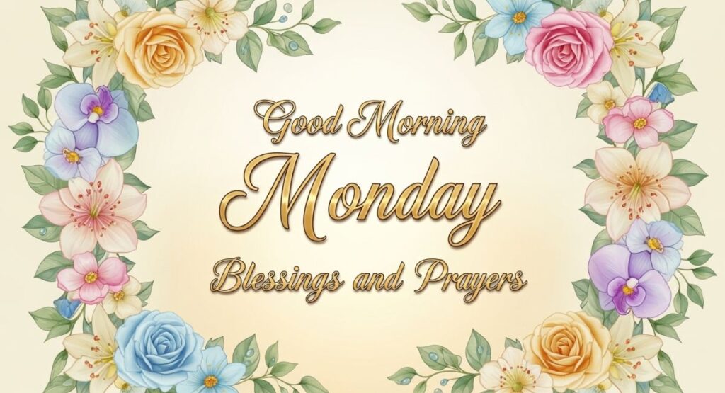 Good Morning Monday Blessings and Prayers