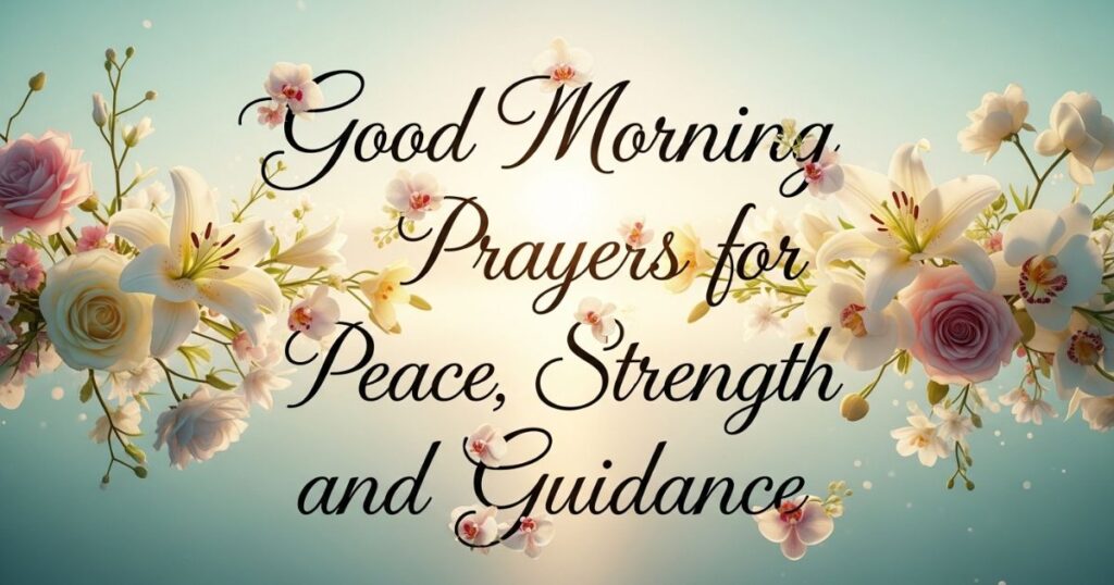 Good Morning Prayers for Peace, Strength, and Guidance