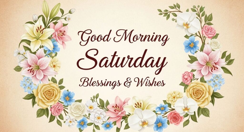 Good Morning Saturday Blessings & Wishes