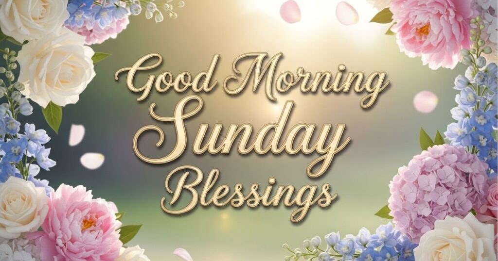 Good Morning Sunday Blessings