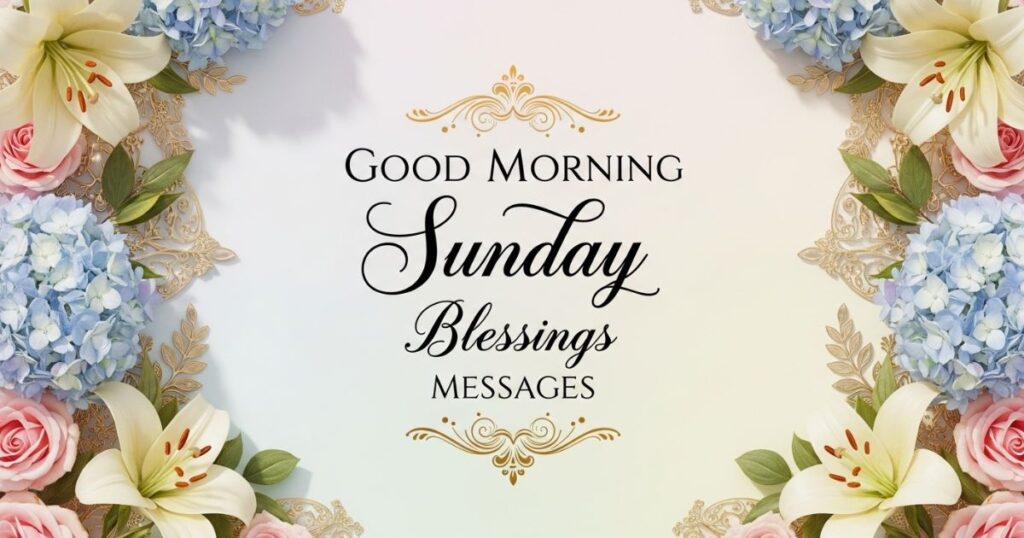 Good Morning Sunday Blessings Messages