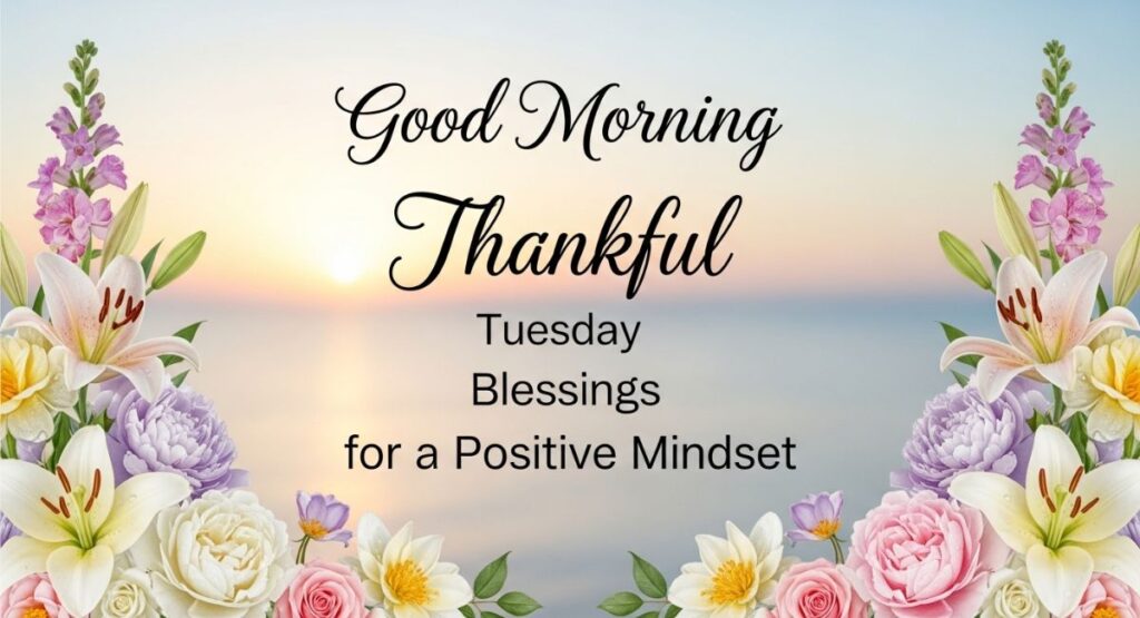 Good Morning Thankful Tuesday Blessings for a Positive Mindset