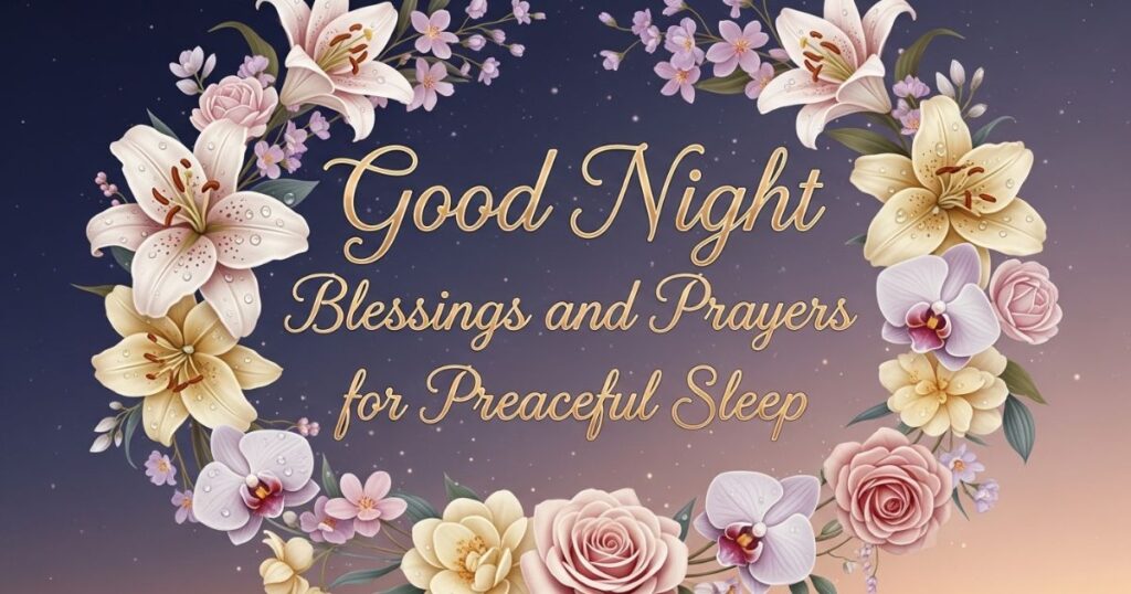 Good Night Blessings and Prayers for Peaceful Sleep