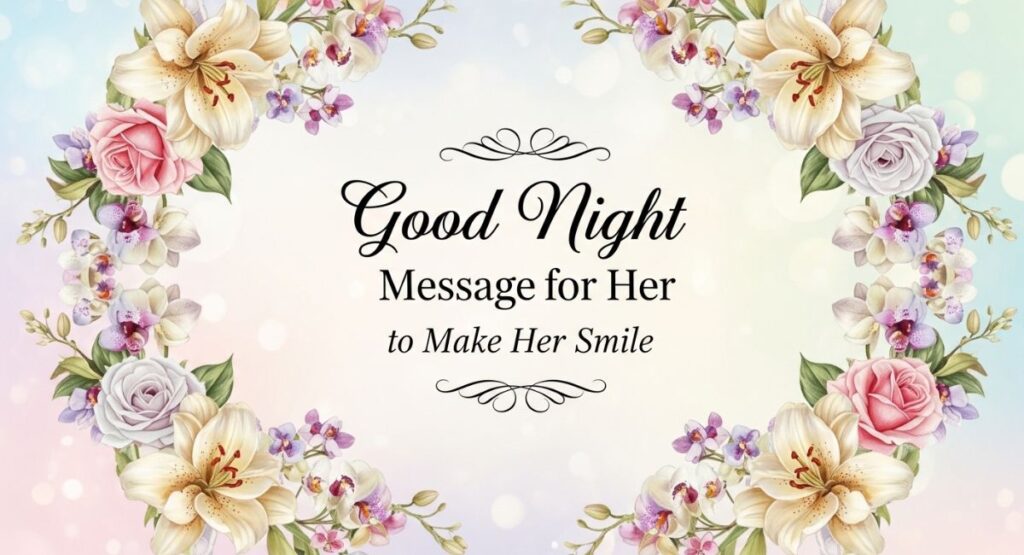 Good Night Message for Her to Make Her Smile