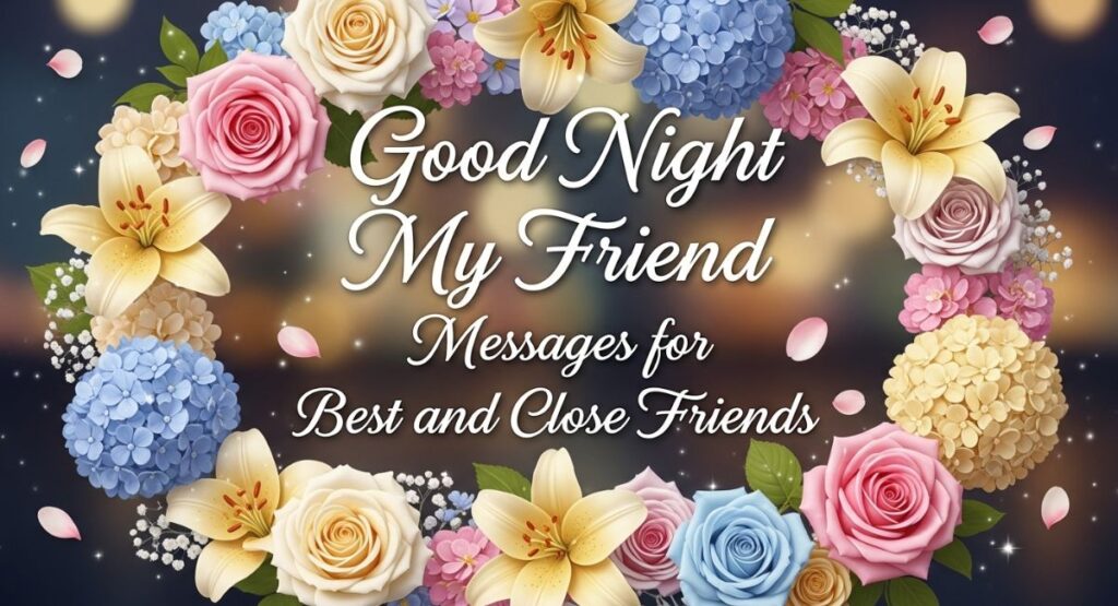 Good Night My Friend Messages for Best and Close Friends