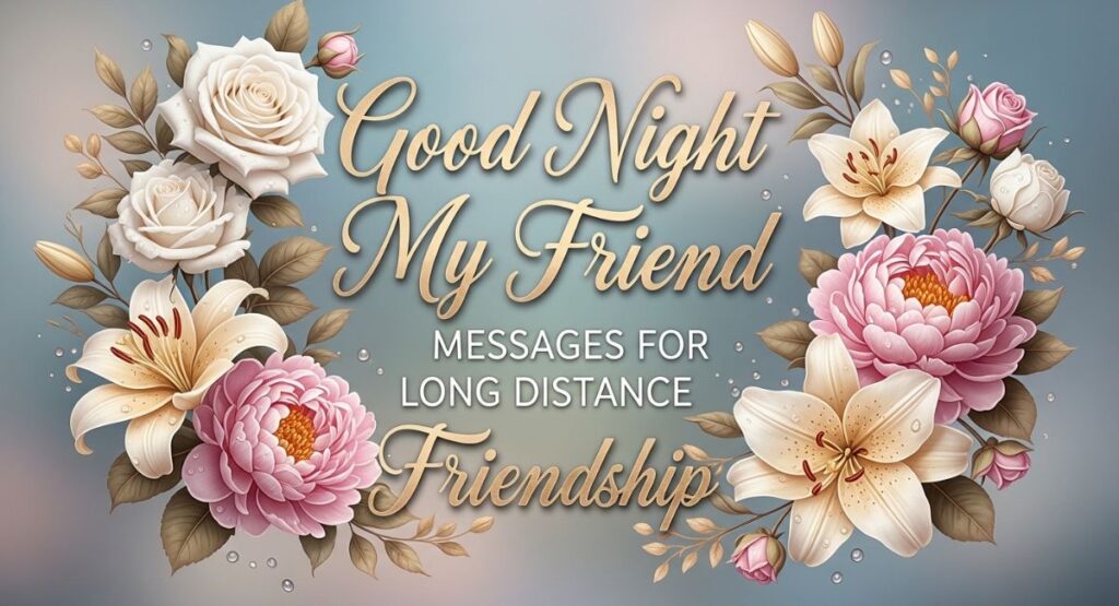 Good Night My Friend Messages for Long Distance Friendship