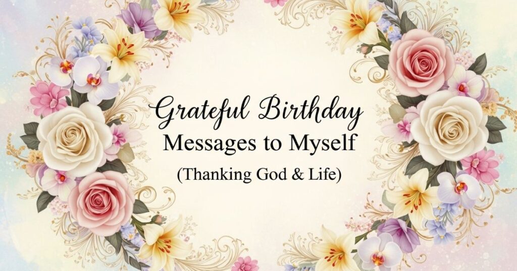 Grateful Birthday Messages to Myself (Thanking God & Life)