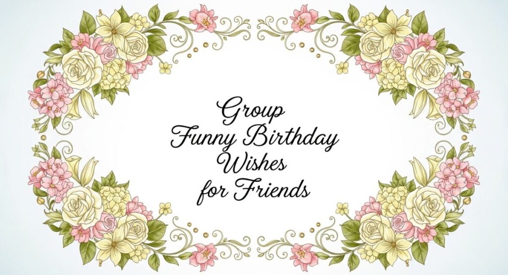 Group Funny Birthday Wishes for Friends