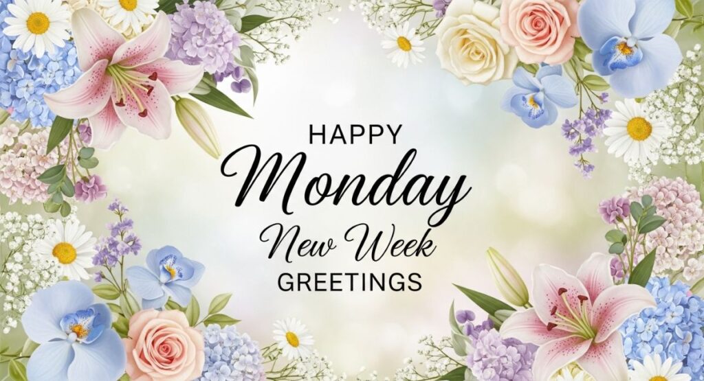 Happy Monday New Week Greetings
