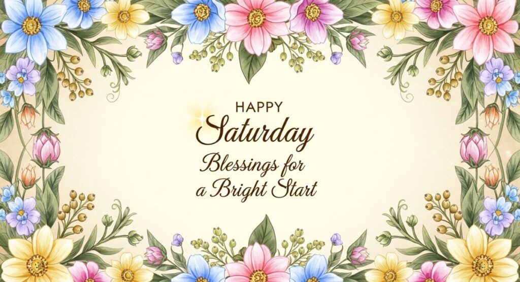 Happy Saturday Blessings for a Bright Start