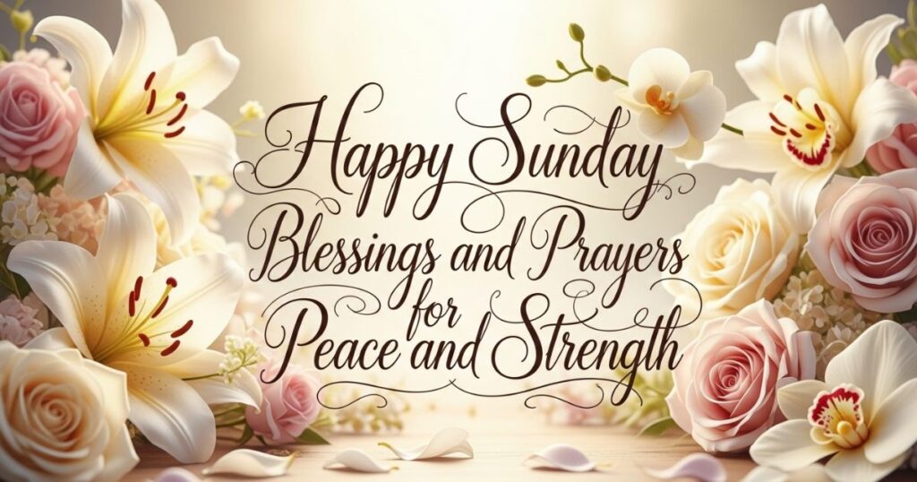 Happy Sunday Blessings and Prayers for Peace and Strength