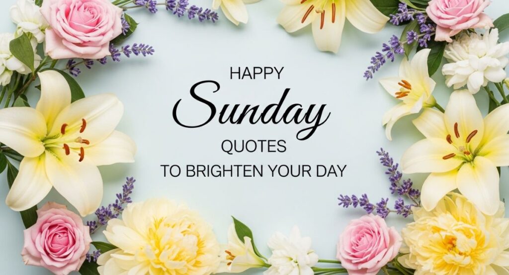 Happy Sunday Quotes to Brighten Your Day