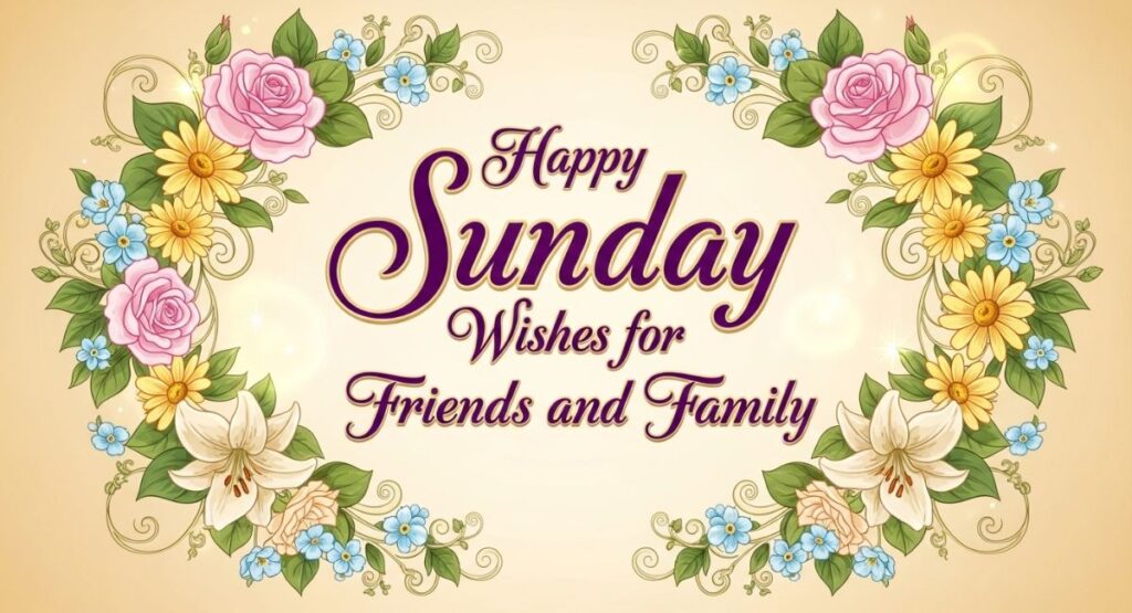 Happy Sunday Wishes for Friends and Family
