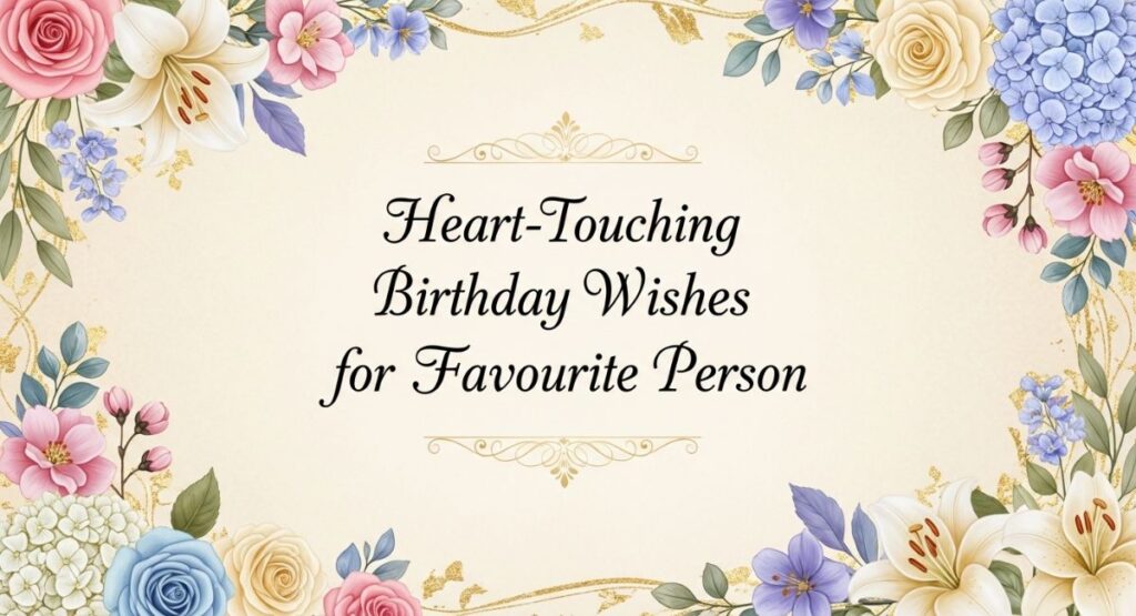 Heart-Touching Birthday Wishes for Favourite Person