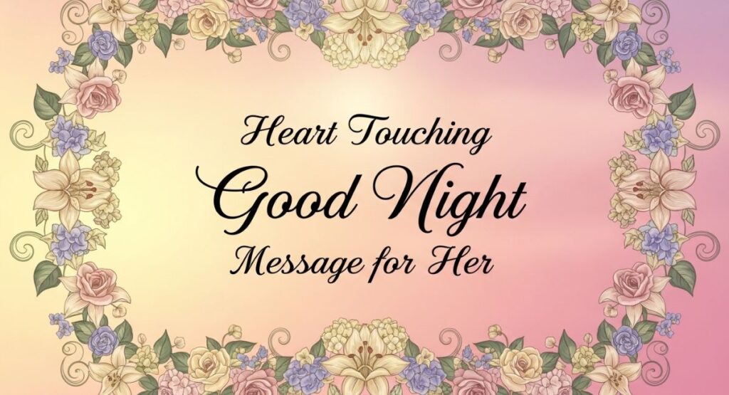 Heart Touching Good Night Message for Her
