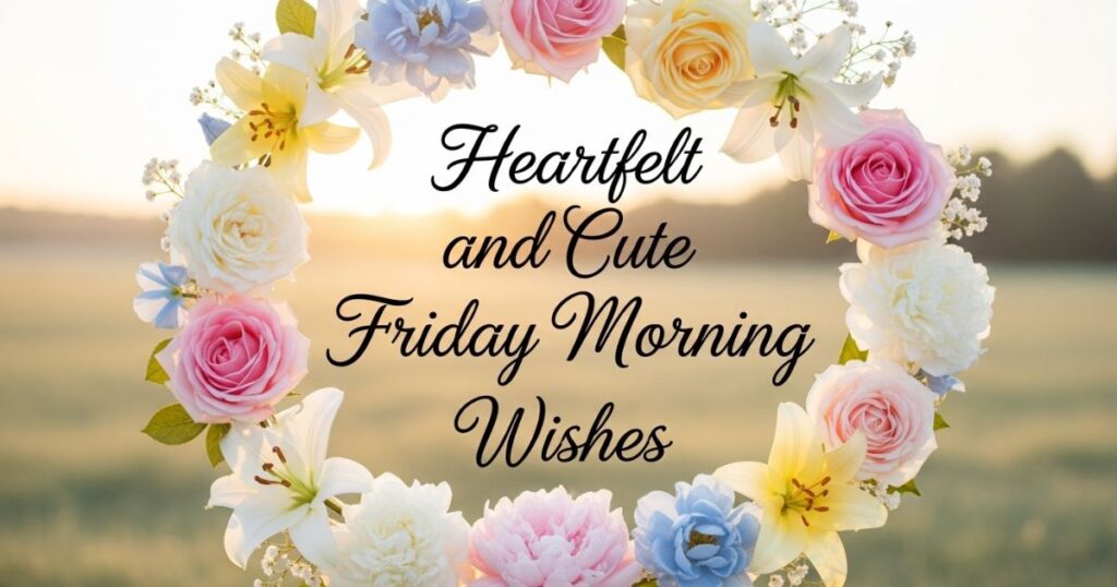 Heartfelt and Cute Friday Morning Wishes