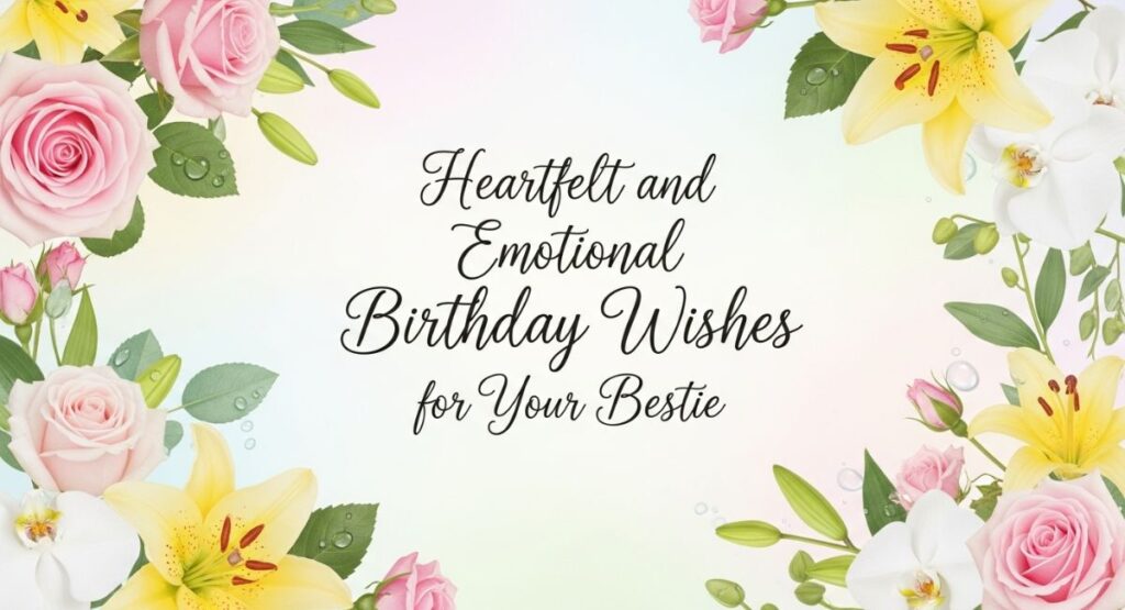 Heartfelt and Emotional Birthday Wishes for Your Bestie