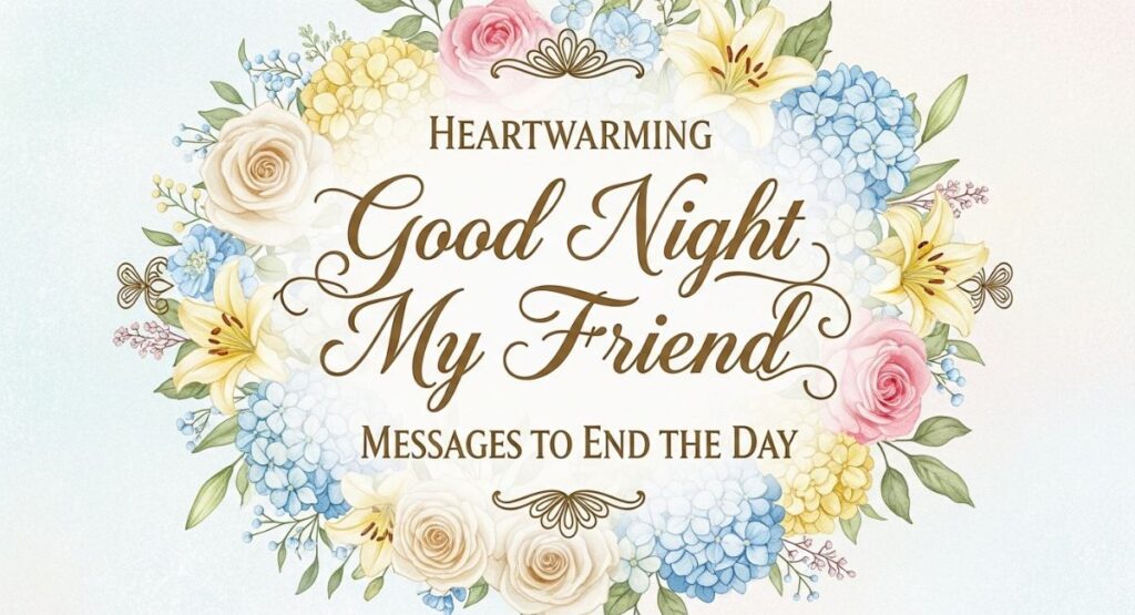 Heartwarming Good Night My Friend Messages to End the Day