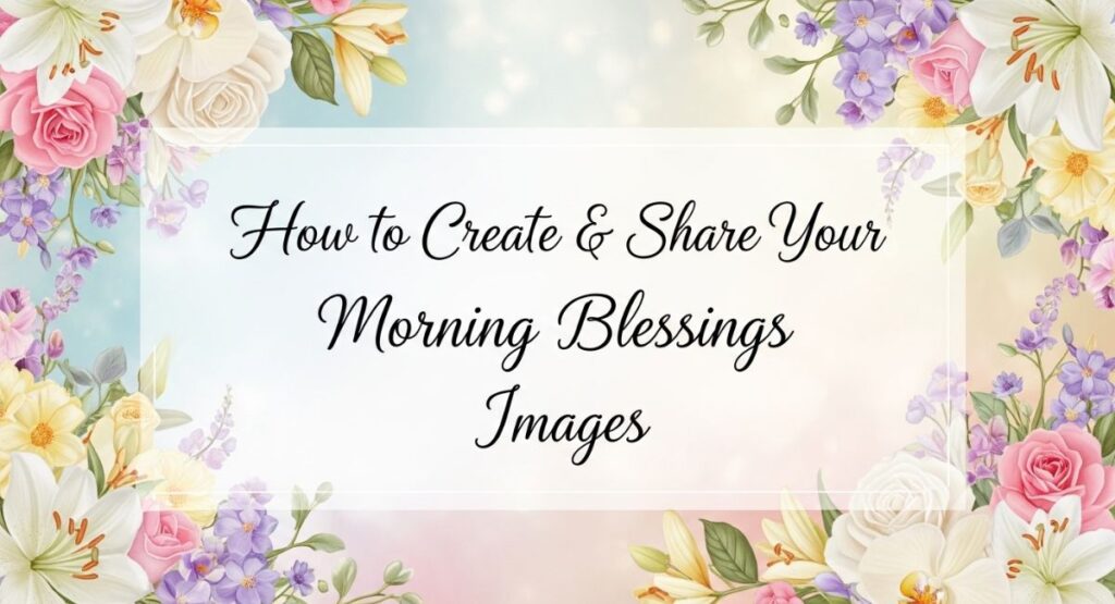 How to Create & Share Your Morning Blessings Images