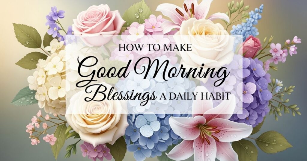 How to Make Good Morning Blessings a Daily Habit