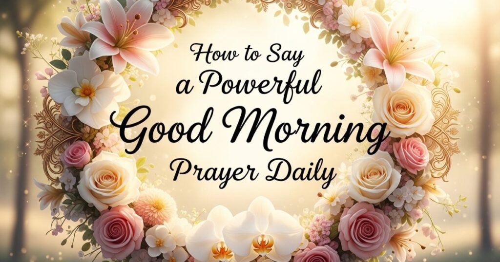 How to Say a Powerful Good Morning Prayer Daily
