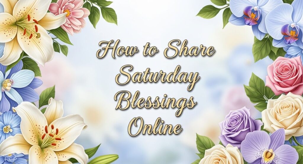 How to Share Saturday Blessings Online
