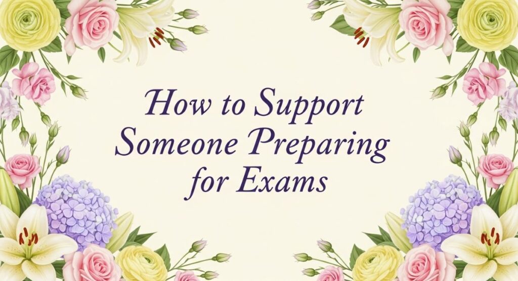 How to Support Someone Preparing for Exams