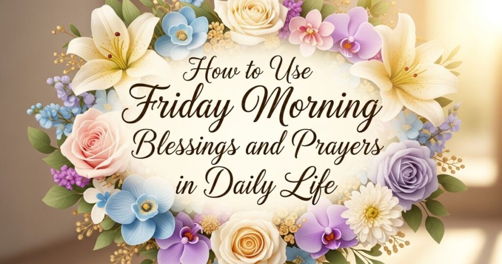How to Use Friday Morning Blessings and Prayers in Daily Life