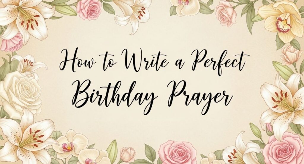 How to Write a Perfect Birthday Prayer