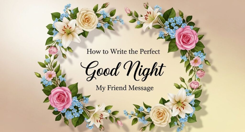 How to Write the Perfect Good Night My Friend Message