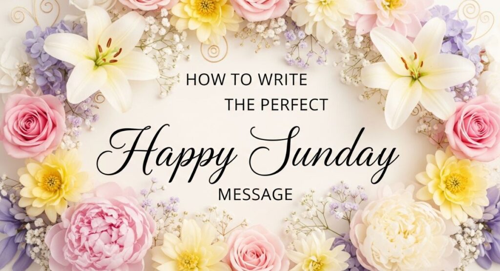 How to Write the Perfect Happy Sunday Message