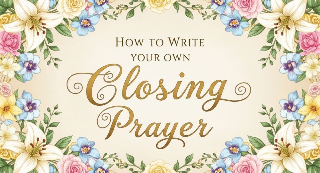 How to Write Your Own Closing Prayer