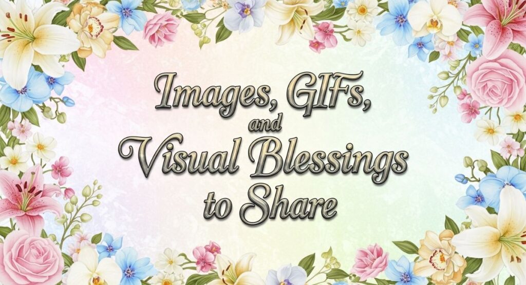 Images, GIFs, and Visual Blessings to Share