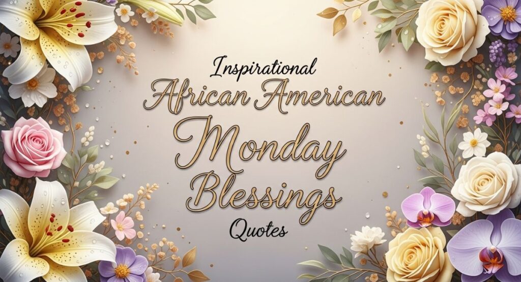Inspirational African American Monday Blessings Quotes
