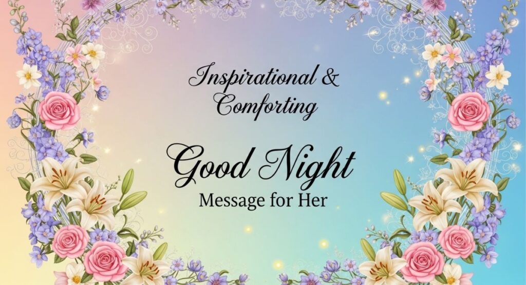 Inspirational & Comforting Good Night Message for Her