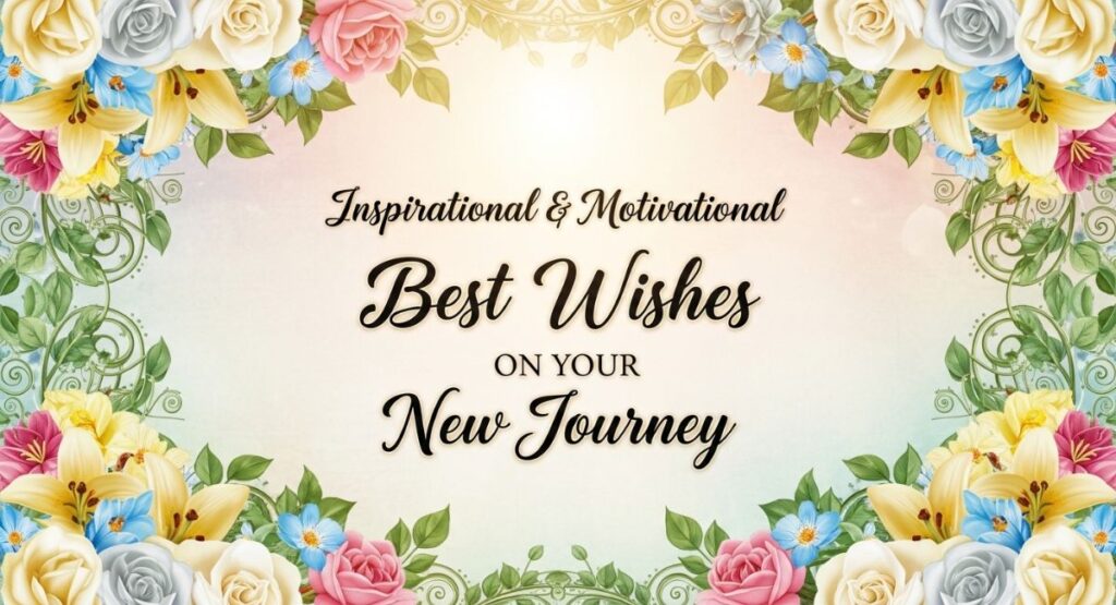 Inspirational & Motivational Best Wishes on Your New Journey