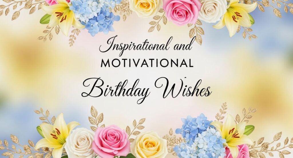 Inspirational and Motivational Birthday Wishes