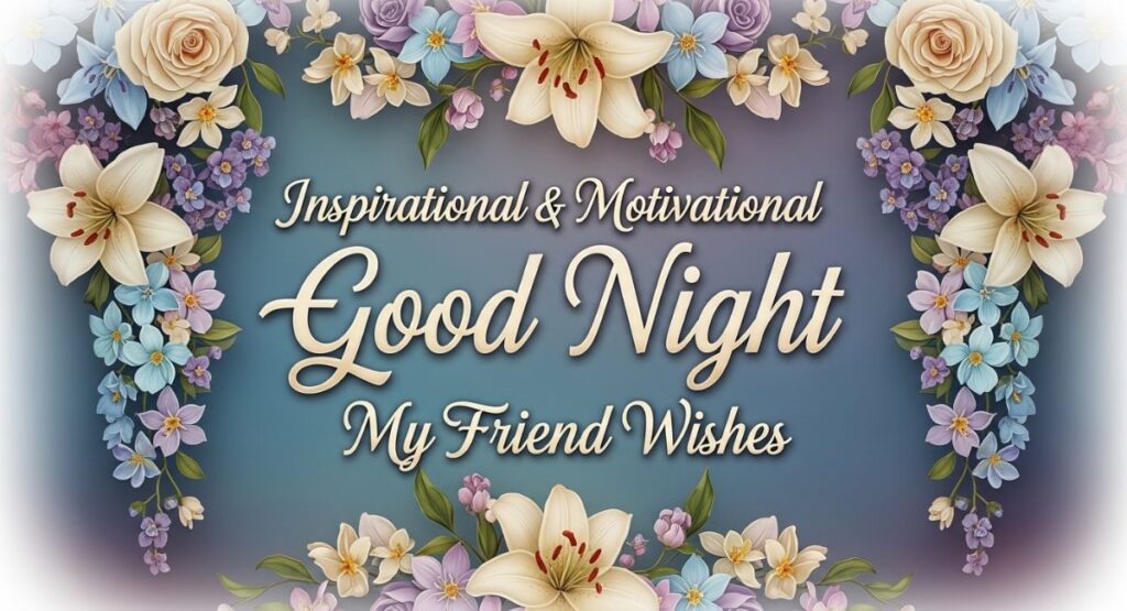 Inspirational & Motivational Good Night My Friend Wishes
