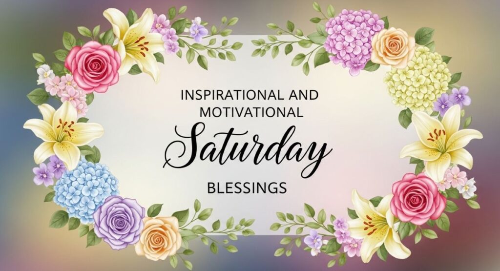 Inspirational and Motivational Saturday Blessings